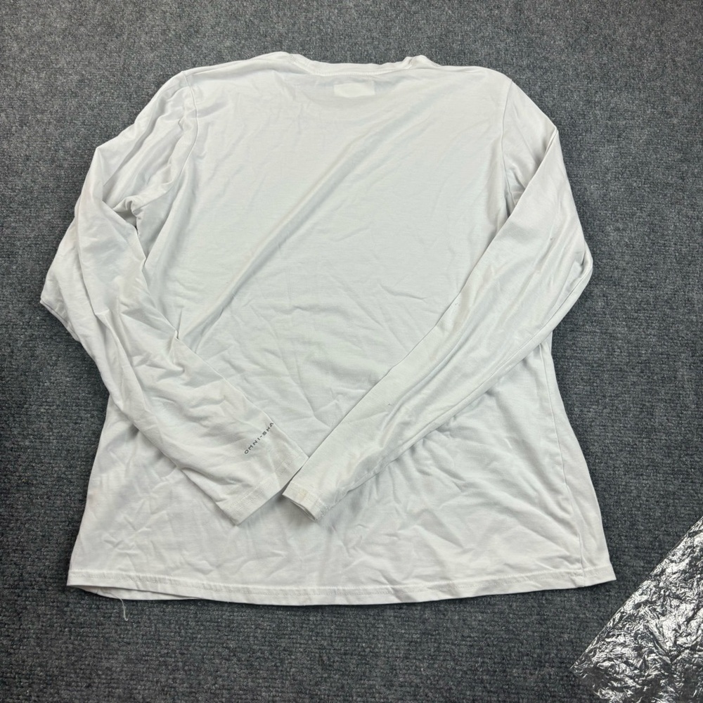 COLUMBIA Mens White Long Sleeved Omni-Shade shirt size: Medium - Picture 2 of 8